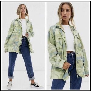 Free People Snap Jacket Lead the Way in Camo Green